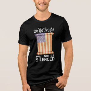 Schutz der US-Flagge des 1. Verfassungsentwurfs Tri-Blend Shirt