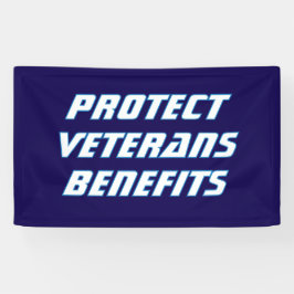 Schutz der Vorteile politischer Veteranen Banner