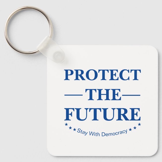 Schutz der Zukunft Schlüsselanhänger (Vorderseite)