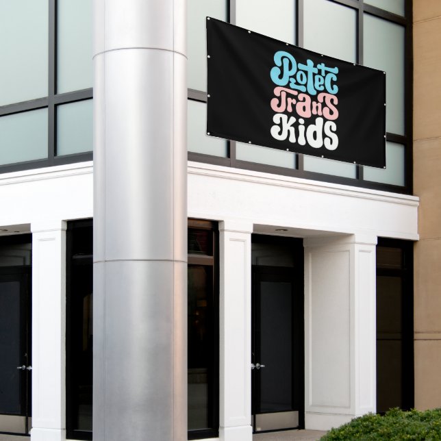 Schutz des Trans Kids-Banners Banner (Äußeres Gebäude)