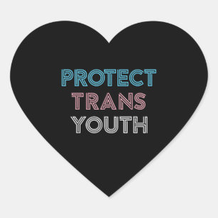 Schutz des Trans Youth Transgender LGBT Prix Herz-Aufkleber
