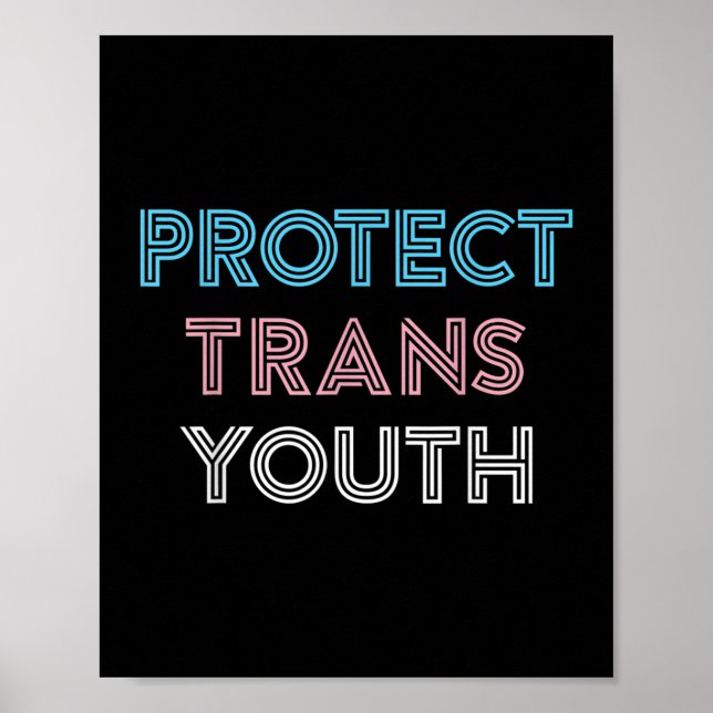 Schutz des Trans Youth Transgender LGBT Prix Poster (Vorne)