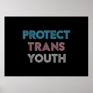 Schutz des Trans Youth Transgender LGBT Prix Poster