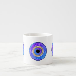 Schutz durch das Böse Auge in Blau Espressotasse