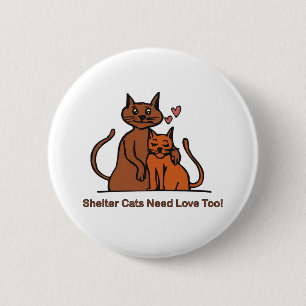 Schutz-Katzen-Bedarfs-Liebe auch! Button