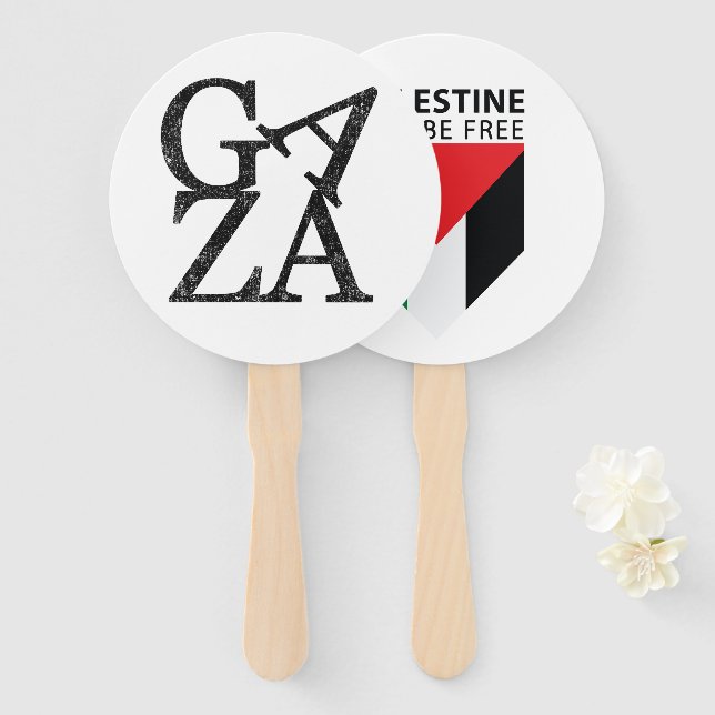 Schutz palästinensischer Kinder in Gaza Fächer (Vorne und Hinten)