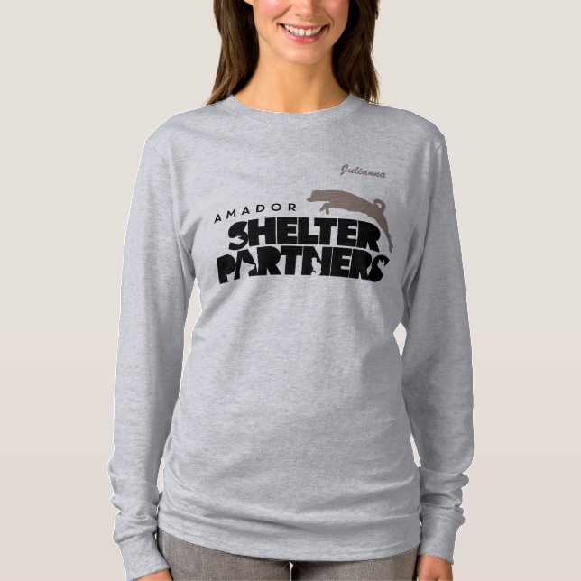 SCHUTZ Partners Logo-Kleiderindividuellen Namen T-Shirt (Vorderseite)
