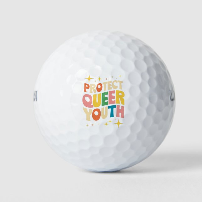 Schutz Queer Jugendschutz Trans Kids LGBTQ Golfball (Vorderseite)
