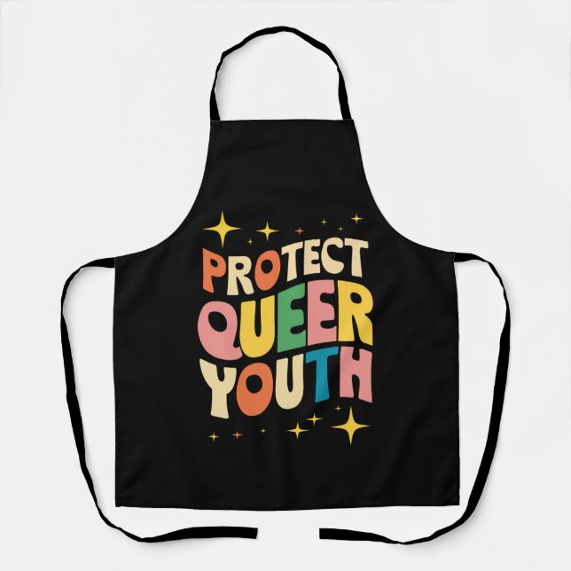 Schutz Queer Jugendschutz Trans Kids LGBTQ Schürze (Vorderseite)
