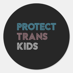 Schutz Trans Kids Liebe ist Liebe Gays Transgend Runder Aufkleber