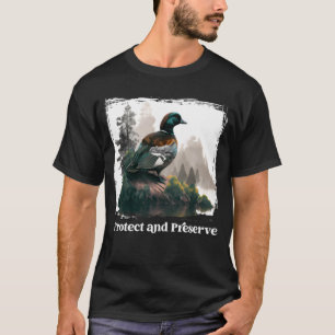 Schutz und Schutz des Vintagen Nationalparks Gänse T-Shirt