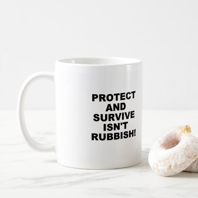 Schutz und Überleben der Tasse (Mit Donut)