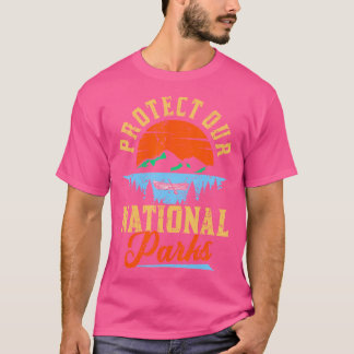 Schutz unserer Nationalparks in den USA - Camping T-Shirt