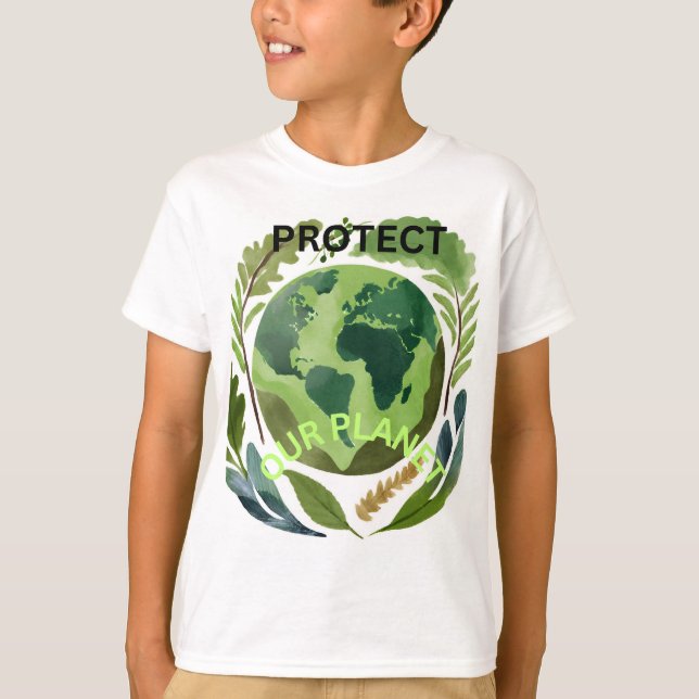 Schutz unseres Planeten T-Shirt (Vorderseite)