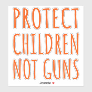 Schutz von Kindern, nicht Waffen - Ende der Gewalt Aufkleber