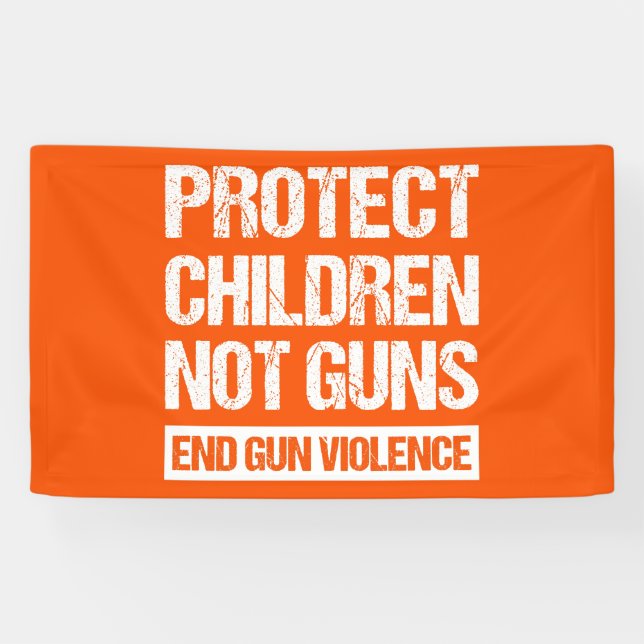 Schutz von Kindern, nicht Waffen - Ende der Gewalt Banner (Horizontal)