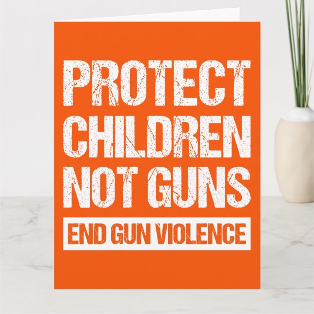 Schutz von Kindern, nicht Waffen - Ende der Gewalt Karte (Vorderseite)
