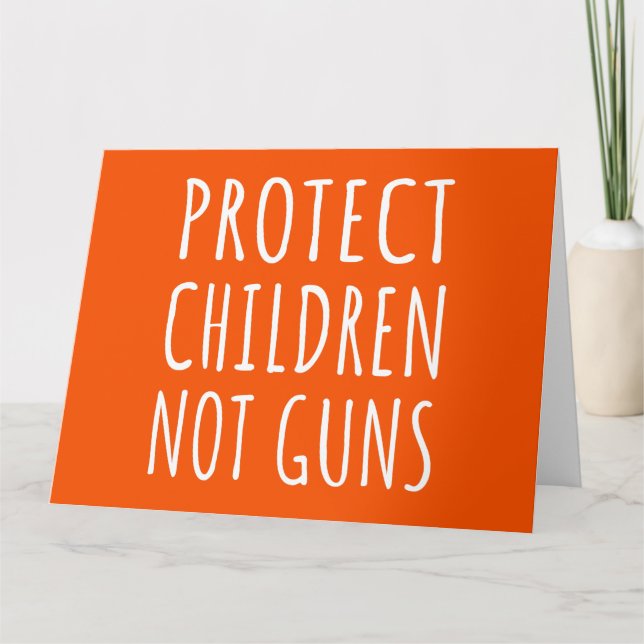 Schutz von Kindern, nicht Waffen - Ende der Gewalt Karte (Vorderseite)