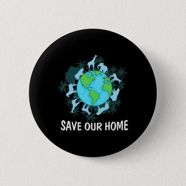 Schutz von Landtieren Button (Vorderseite)