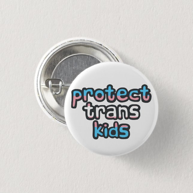 Schutz von Trans Kids - Abzeichen der Transponderf Button (Vorne & Hinten)