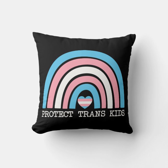 Schutz von Trans Kids Kissen (Vorderseite)