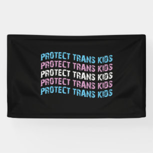 Schutz von Trans Kids - Trans Flag Wave Banner