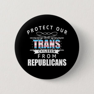 Schutz von Trans-Kindern Button