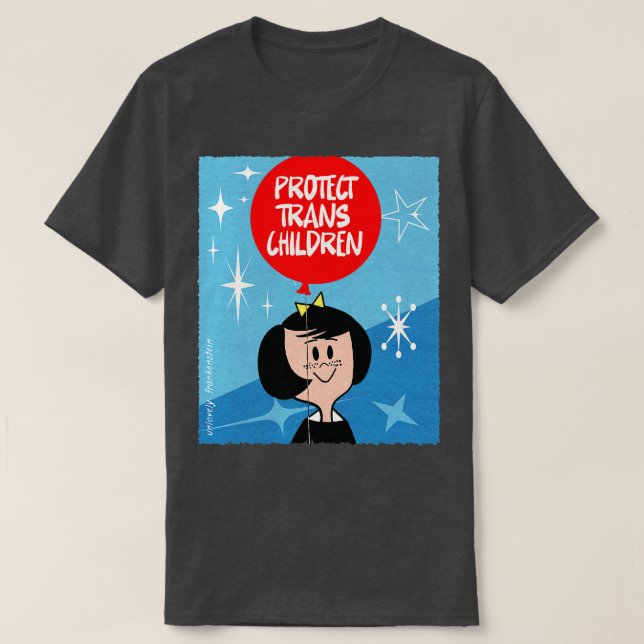 Schutz von Trans-Kindern T-Shirt (Design vorne)
