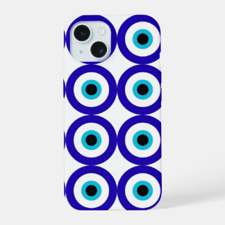 Schutz vor dem Bösen Blick All-Over-Muster iPhone 15 Hülle
