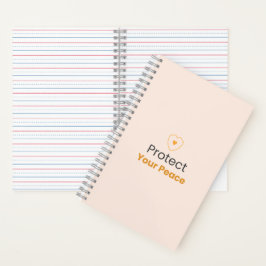 Schütze Deinen Frieden – Minimales Motivationszita Notizbuch