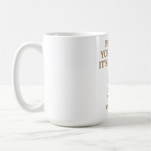 Schütze deinen Frieden — Minimalistisches Selbstfü Kaffeetasse