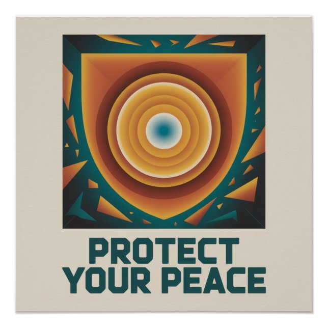 Schütze Deinen Frieden Poster (Vorderseite)