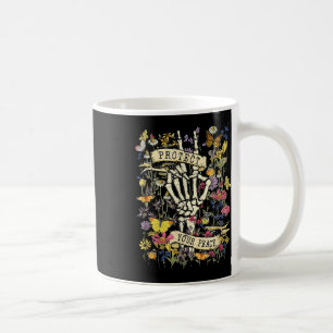 Schütze deinen Frieden Retro Wildblume Psychische  Kaffeetasse
