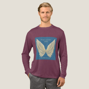 Schütze Deinen inneren Frieden Spirituelle Flügel  Tri-Blend Shirt