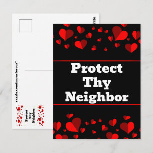 Schütze Deinen Nachbarn Postkarte