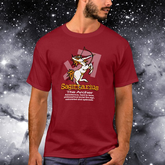 Schütze Der Archer-Zodiakastrologie-T - Shirt (Von Creator hochgeladen)