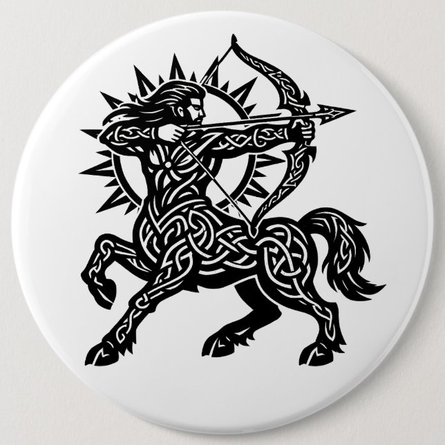 Schütze — Der Schütze von BurnsInHell Button (Vorderseite)
