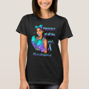 Schütze Dich Mädchen Schwarze Frauen Krieger Selbs T-Shirt