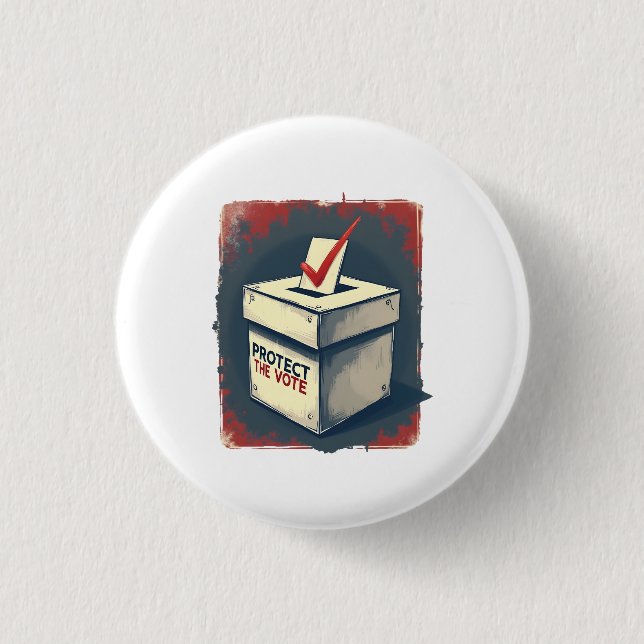Schütze die Stimme Button (Vorderseite)