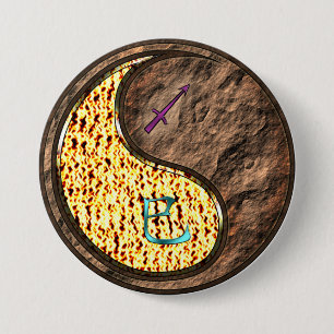 Schütze & Erde Schlange Button
