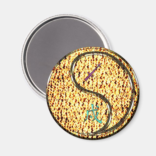 Schütze & Feuerhund Magnet (Vorderseite/Rückseite)