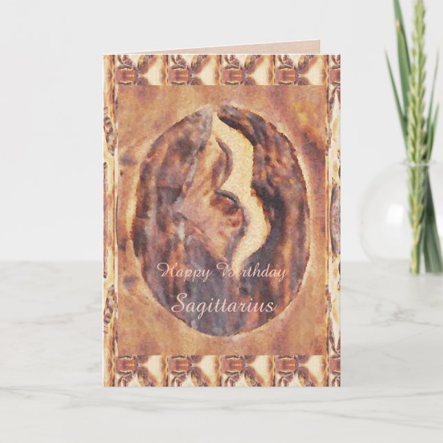 Schütze-griechische Tierkreis-Primitiv-Astrologie Karte (Vorderseite)