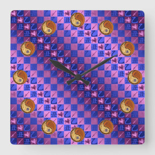 Schütze & Holz Ochse Quadratische Wanduhr