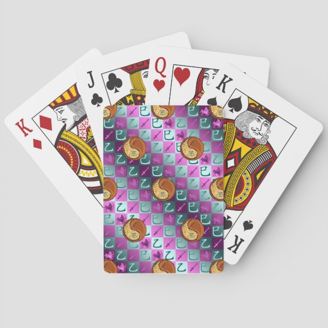 Schütze & Holzschlange Spielkarten (Rückseite)