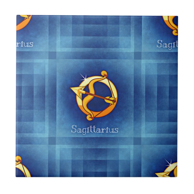 Schütze Horoskop Fliese (Vorderseite)