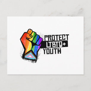 Schütze LGBTQ-Jugendliche Postkarte