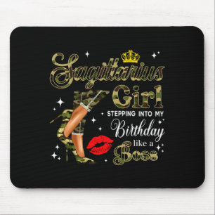 Schütze Mädchen Tarndruck Schwarz Frau Camo Absätz Mousepad