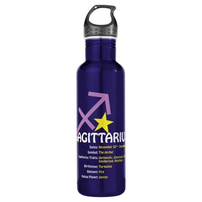 Schütze-Merkmal-Wasser-Flasche Trinkflasche (Vorderseite)
