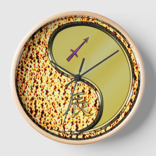 Schütze & Metalldrache Uhr