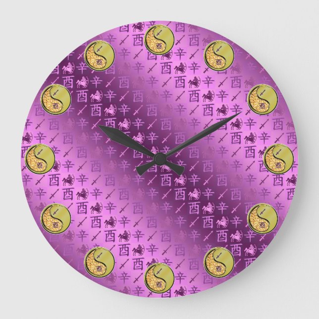 Schütze & Metallhahn Große Wanduhr (Vorderseite)